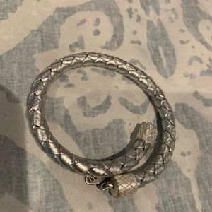 ALEX and ANI Shimmer Metallic Leather Wrap